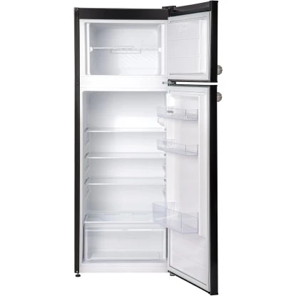 Respekta Kühl-Gefrierkombination KS144 Vintage VC Schwarz 6 Respekta Kühl-Gefrierkombination KS144 Vintage VC Schwarz – Bild 4