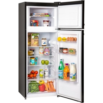 Respekta Kühl-Gefrierkombination KS144 Vintage VC Schwarz 7 Respekta Kühl-Gefrierkombination KS144 Vintage VC Schwarz – Bild 5