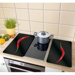 Wenko Herdabdeckplatten Universal Hot Peperoni 2er-Set Mehrfarbig -Wenko Store 580693 1068 06