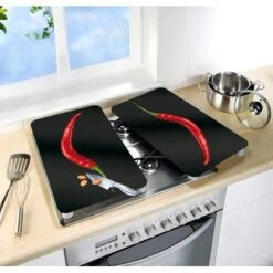 Wenko Herdabdeckplatten Universal Hot Peperoni 2er-Set Mehrfarbig -Wenko Store 580693 1068 07