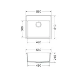 Miló Einbauspüle Granitverbundstoff Luxuria 56 Sand -Wenko Store 5903140018124 20 2