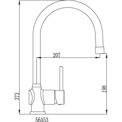 Sanitop-Wingenroth Küchenarmatur Bali 185 M. Geschirrbrause Niederdruck 4 Sanitop-Wingenroth Küchenarmatur Bali 185 M. Geschirrbrause Niederdruck – Bild 2