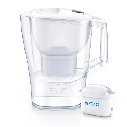 Brita Wasserfilter Aluna Cool Weiß Frosted 2,4 L 3 Brita Wasserfilter Aluna Cool Weiß Frosted 2,4 L