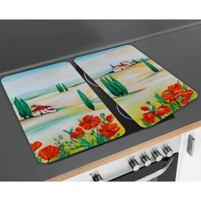 Wenko Herdabdeckplatte Universal Toscana 2er-Set Für Alle Herdarten 5 Wenko Herdabdeckplatte Universal Toscana 2er-Set Für Alle Herdarten – Bild 3