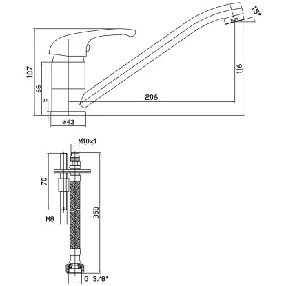 Sanitop-Wingenroth Küchenarmatur Ottawa Chrom 4 Sanitop-Wingenroth Küchenarmatur Ottawa Chrom – Bild 2