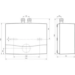 Vaillant Niederdruck Kleindurchlauferhitzer MiniVED H 3/3 N 3,5 KW Weiß -Wenko Store 688243 4384 2