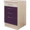 Flex-Well Exclusiv Schubkastenschrank Focus 50 Cm Akazie-Aubergine -Wenko Store 7363559 4051 ussa50 focus