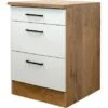 Flex-Well Exclusiv Auszugsunterschrank Vintea 60 Cm Magnolie Matt-Lancelot Oak -Wenko Store 756426 4051 USA60Vintea K