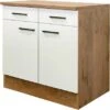 Flex-Well Exclusiv Unterschrank Vintea 80 Cm Magnolie Matt - Lancelot Oak -Wenko Store 756437 4051 US80Vintea K