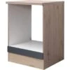 Flex-Well Exclusiv Herdumbauschrank Morena 60cm Basaltgrau Matt - San Remo Eiche -Wenko Store 756485 4051 hu60morena