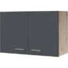 Flex-Well Exclusiv Oberschrank Morena 80 Cm Basaltgrau Matt - San Remo Eiche -Wenko Store 756490 4051 h80morena
