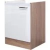 Flex-Well Exclusiv Spülenunterschrank Valero 50 Cm Hochglanz Weiß-Sonoma Eiche -Wenko Store 7644 4800 spu50 valero 2 2