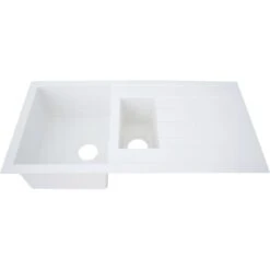 Respekta Einbauspüle Mineralite Houston 100 Cm X 50 Cm Weiß -Wenko Store 793 4384 HOUSTON100X50W 10