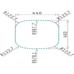 Pyramis Einbaubecken Kania Edelstahl -Wenko Store 820038 4891 3