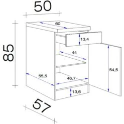 Flex-Well Exclusiv Unterschrank Capri 50 Cm Schwarz Matt-Endgrain Oak 9 Flex-Well Exclusiv Unterschrank Capri 50 Cm Schwarz Matt-Endgrain Oak -Wenko Store 84070254 4051 VM US50 28mm