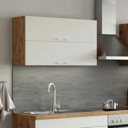 Held Möbel Klapphängeschrank Sorrento BxHxT 100 X 57 X 34 Cm Weiß-Wotaneiche 8 Held Möbel Klapphängeschrank Sorrento BxHxT 100 X 57 X 34 Cm Weiß-Wotaneiche – Bild 6