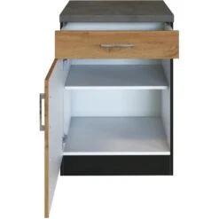 Held Möbel Unterschrank Sorrento 50 X 85 X 60 Cm Tür Schub. + EL-B. Wotan.-Graf. -Wenko Store 853764 11016600 3