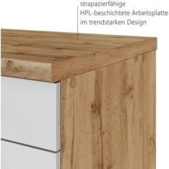 Held Möbel Auszugsschrank Sorrento 50 X 85 X 60 Cm Schubk. 2 Ausz. Weiß-Wotanei. -Wenko Store 853778 11016600 5