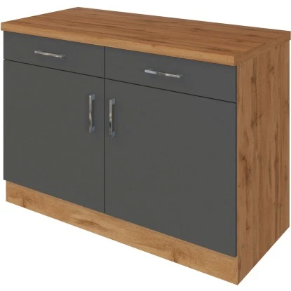 Held Möbel Unterschrank Sorrento 100x85x60 Cm 2 Schub. 1 EL-B. Anthr.-Wotan. 4 Held Möbel Unterschrank Sorrento 100x85x60 Cm 2 Schub. 1 EL-B. Anthr.-Wotan. – Bild 2