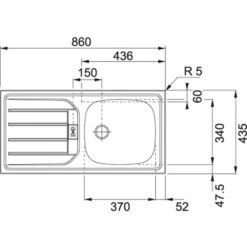 Held Möbel Spülenschrank Sorrento BxHxT 100x85x60 Cm 2 Türen Weiß-Wotaneiche -Wenko Store 853804 11016600 14