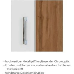 Held Möbel Spülenschrank Sorrento BxHxT 100x85x60 Cm 2 Türen Weiß-Wotaneiche -Wenko Store 853804 11016600 6