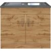 Held Möbel Spülenschrank Sorrento B100 X H85 X T60 Cm 2 Türen Wotaneiche 2 Held Möbel Spülenschrank Sorrento B100 X H85 X T60 Cm 2 Türen Wotaneiche -Wenko Store 853819 11016600 1