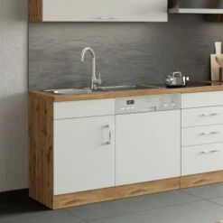 Held Möbel Spülzentrum Sorrento 110 X 85 X 60 Cm Tür Blende Sockel Weiß-W.eiche 26 Held Möbel Spülzentrum Sorrento 110 X 85 X 60 Cm Tür Blende Sockel Weiß-W.eiche -Wenko Store 853828 11016600 9