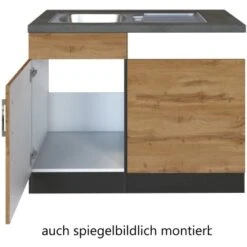 Held Möbel Spülzentrum Sorrento 110 X 85 X 60 Cm Blende + Sockel Wotan.-Graf. -Wenko Store 853830 11016600 3