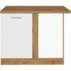 Held Möbel Eckunterschrank Sorrento 110 X 85 X 60 Cm Tür + EL-Boden Weiß-W.eich. -Wenko Store 853843 11016600 1