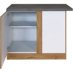 Held Möbel Eckunterschrank Sorrento 110 X 85 X 60 Cm M. Tür + EL-Boden Wotaneic. -Wenko Store 853845 11016600 3