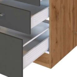 Held Möbel Kochfeldumbauschrank Sorrento 60 X 85 X 60 Cm 2 SK 1 AZ Anthr.-Wotan. -Wenko Store 853848 11016600 8