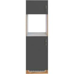 Held Möbel Ofen-Kühlschrankumbau Sorrento B60x H200x T60 Cm Anthraz.-Wotaneiche -Wenko Store 853871 11016600 2
