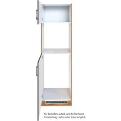 Held Möbel Ofen-Kühlschrankumbau Sorrento B60x H200x T60 Cm Anthraz.-Wotaneiche -Wenko Store 853871 11016600 3