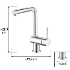 Küchenarmatur Aquilio Verchromt Mit Geschirrbrause 10 Küchenarmatur Aquilio Verchromt Mit Geschirrbrause -Wenko Store 874111661 vm01 31 08 17jpg