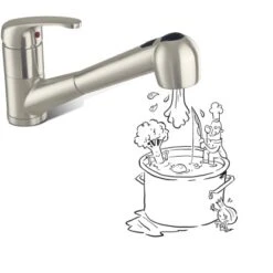 Baliv Küchenarmatur KI-5094 Edelstahl-Optik -Wenko Store 874117946 S03 020413 RET01