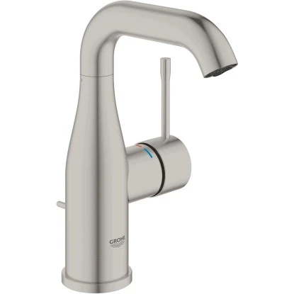 Grohe Einhand-Waschtischbatterie Essence M-Size Supersteel 3 Grohe Einhand-Waschtischbatterie Essence M-Size Supersteel