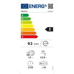 Respekta Standgeschirrspüler GSPS60V 60 Cm -Wenko Store 996978 4384 Energielabel
