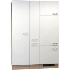 Flex-Well Classic Küchenerweiterung Florida 140 Cm Weiß-Sonoma Eiche Nachbildung 7 Flex-Well Classic Küchenerweiterung Florida 140 Cm Weiß-Sonoma Eiche Nachbildung -Wenko Store Florida leichtePerspektive