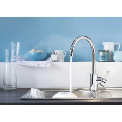 Grohe Küchenarmatur Eurosmart Cosmopolitan DN 15 Mit Hohem Schwenkbaren Auslauf 4 Grohe Küchenarmatur Eurosmart Cosmopolitan DN 15 Mit Hohem Schwenkbaren Auslauf – Bild 2