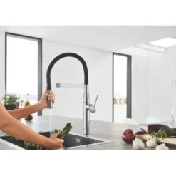 Grohe Einhand-Küchenarmatur Essence Chrom -Wenko Store spueltischbatterie milieu2
